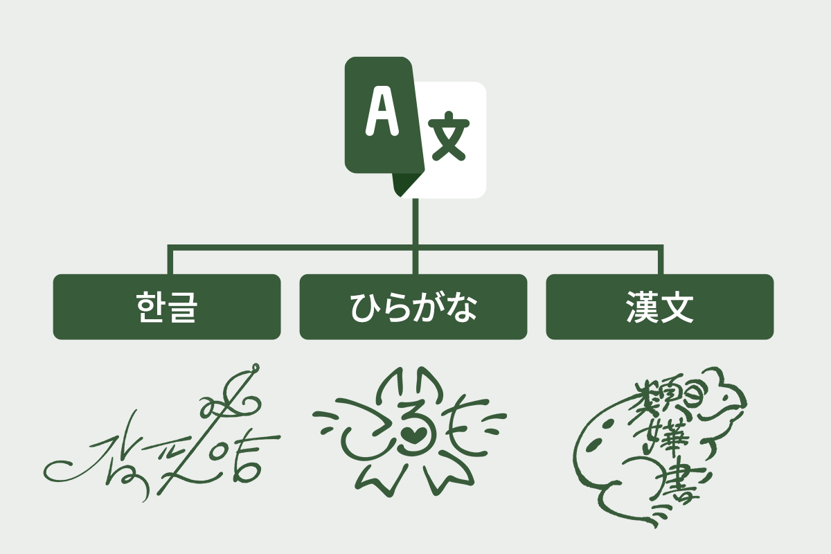 모든 언어로 작업 가능!